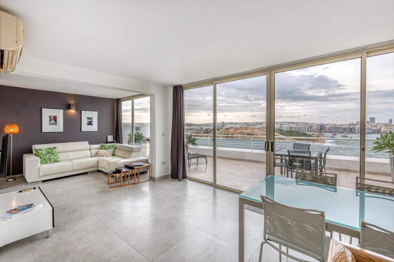 49/3 Seafront Duplex Penthouse In La Valette Extérieur photo